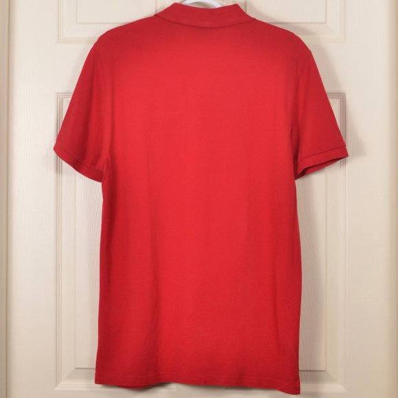 Gant M Red Polo Shirt Trad Cotton Preppy - Picture 3 of 4